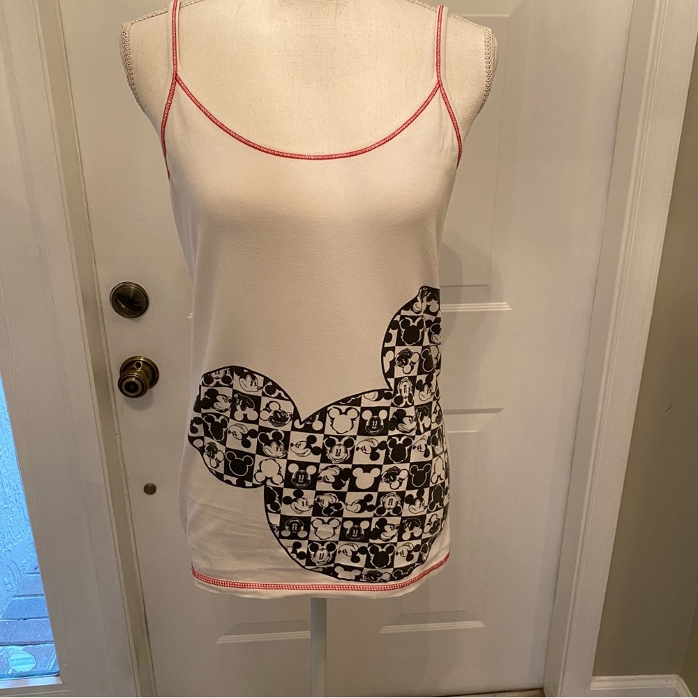 Disney tank with Mickey graphic and contrasting stitching
